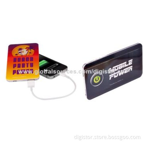 Print Powerbanks with 4,000mAh Capacity, Small Size, Portable, Digital Printing